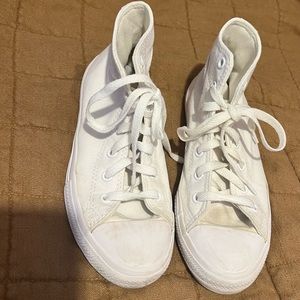 All white converse
